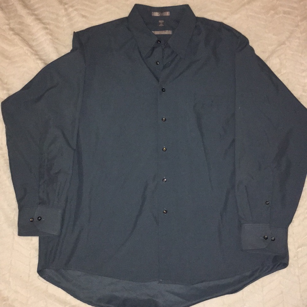 Geoffrey Beene Men's Dress shirt Blue/Green/Gray